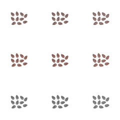 Fototapeta premium A vector drawn chia seeds illustration with various colors and amount of details 
