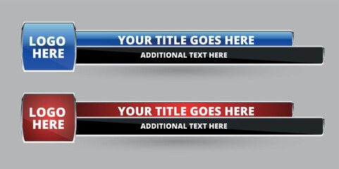 Professional Broadcast Lower third Design Template