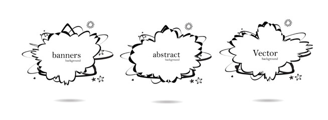 Abstract colorful blobs set.Set of isolated abstract aqua spot with gradient or dynamic color.Abstract shape.Organic black blobs irregular shape.Abstract fluid shapes vector set,simple water forms