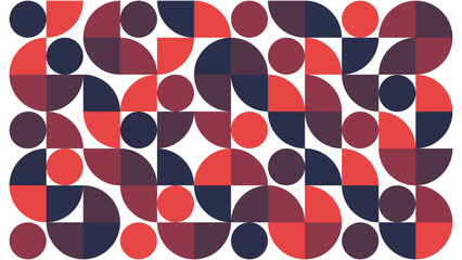 A collection of brown full and quarter circles with a unique pattern. 