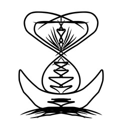 Collection of geometric ethnic elements. Ethnic ornaments. Aztec signs. Vector illustration in boho style on a white background.