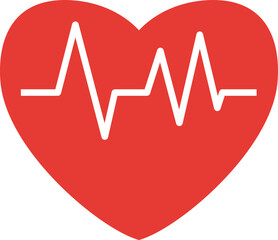 Palpitation. Life logo, vector illustration.