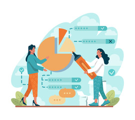 Business plan concept. Idea of business strategy. Setting a goal