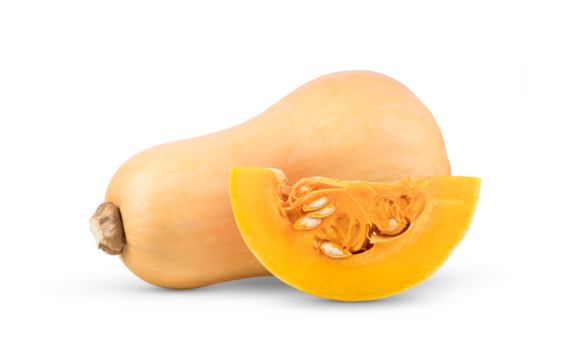 butternut squash isolated on transparent png