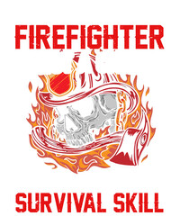 Fototapeta premium Firefighter t shirt design