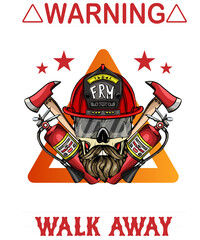 Firefighter t shirt design