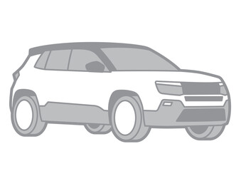 SUV - VECTOR ILLUSTRATOR WITH WHITE BACKGROUND - SPORTCAR_T072 : 539156611