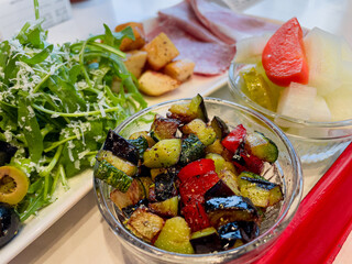 셀러드 야채 토핑 피자 플레이트