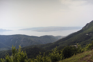 Mountains and sea, summer, Croatia