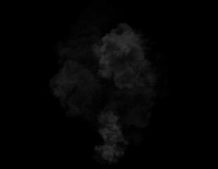 smoke on black background