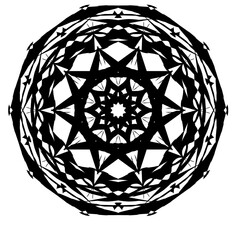 Circular geometric design.