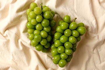 A variety of sweet green grapes, Shine Muscat