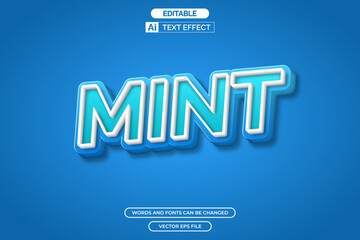 Mint text effect