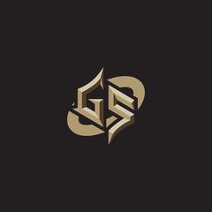 GS initials concept logo professional design esport gaming © rudi