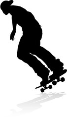 Skater Skateboarder Silhouette