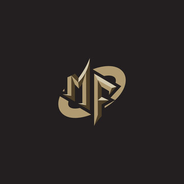 MF initials concept logo professional design esport gaming