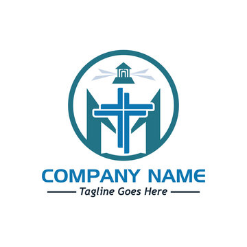 church logo, sample company logo, a simple vector design