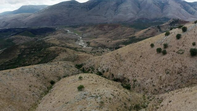 Aerial view of Rrezoma Reserve, Vlore, Albania