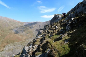 Scotland, Snowdonia. Hiking and climbing ridges through the wilderness during Spring time. Some days are sunny some days are rainy, but all of them are an adventure
