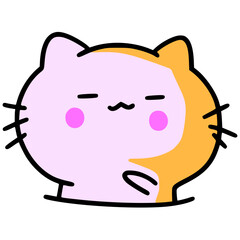 piggy bank cartoon cat cute