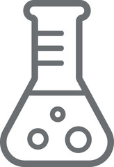 tube with chemical formula - vector icon illustration