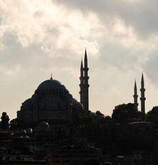 Hagia Sophia, Aya Sofia next to the Bosphorous sea in Istanbul, Turkey