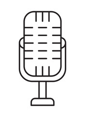 retro microphone icon