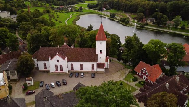 Talsi city of Latvia in the month of August