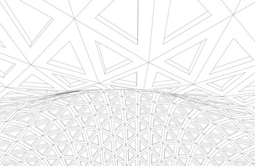 Modern architecture vector 3d illustration