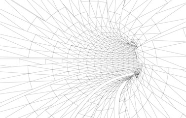 Modern architecture vector 3d illustration