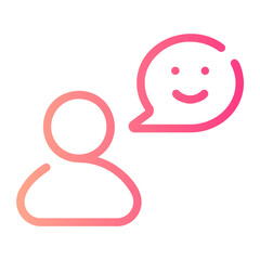 feedback gradient icon