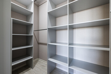 shelves in apartment