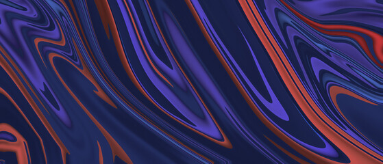 Fototapeta premium Abstract blue and red liquid background
