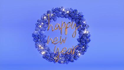 Christmas wreath, new year, 2023, christmas, winter, new year illustration