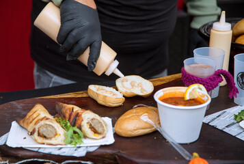 delicious fast food street food