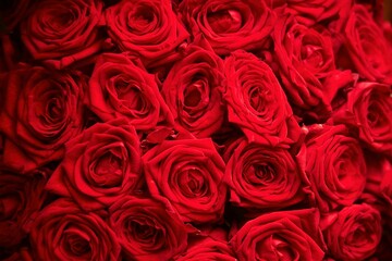 The composition is made by florists from fresh flowers rose at the party, wedding or celebration.