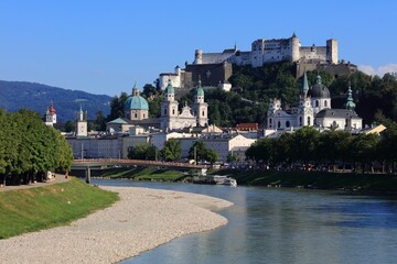 Obraz premium Salzburg city day view