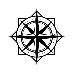 compass rose star cartography exploration expedition vector © diqdayaa
