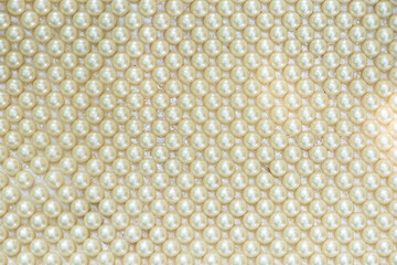 Texture and surface with pearls background.