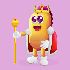 Cute yellow monster king