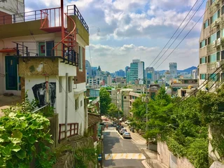 Afwasbaar fotobehang street in the seoul © qistina