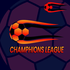 football element, football illustration, illustration of goal, soccer element, champion league, simple and modern design..