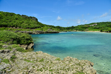 宮古島にあるいむぎゃーマリンガーデンの美しい風景