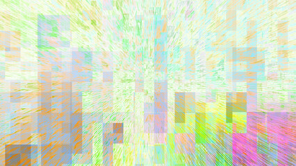 Fototapeta premium Abstract iridescent glitch art texture background image.