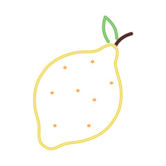 neon lemon icon