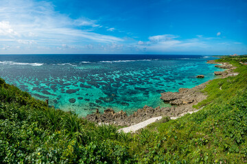 Fototapeta na wymiar 沖縄宮古島の美しい風景