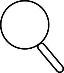 magnifying glass isolated on white