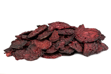 the dried beetroot chips slices