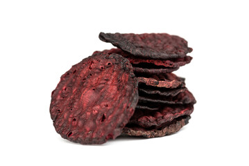 the dried beetroot chips slices