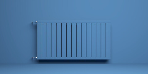 Classic Radiator in front of background - 3D Illustration